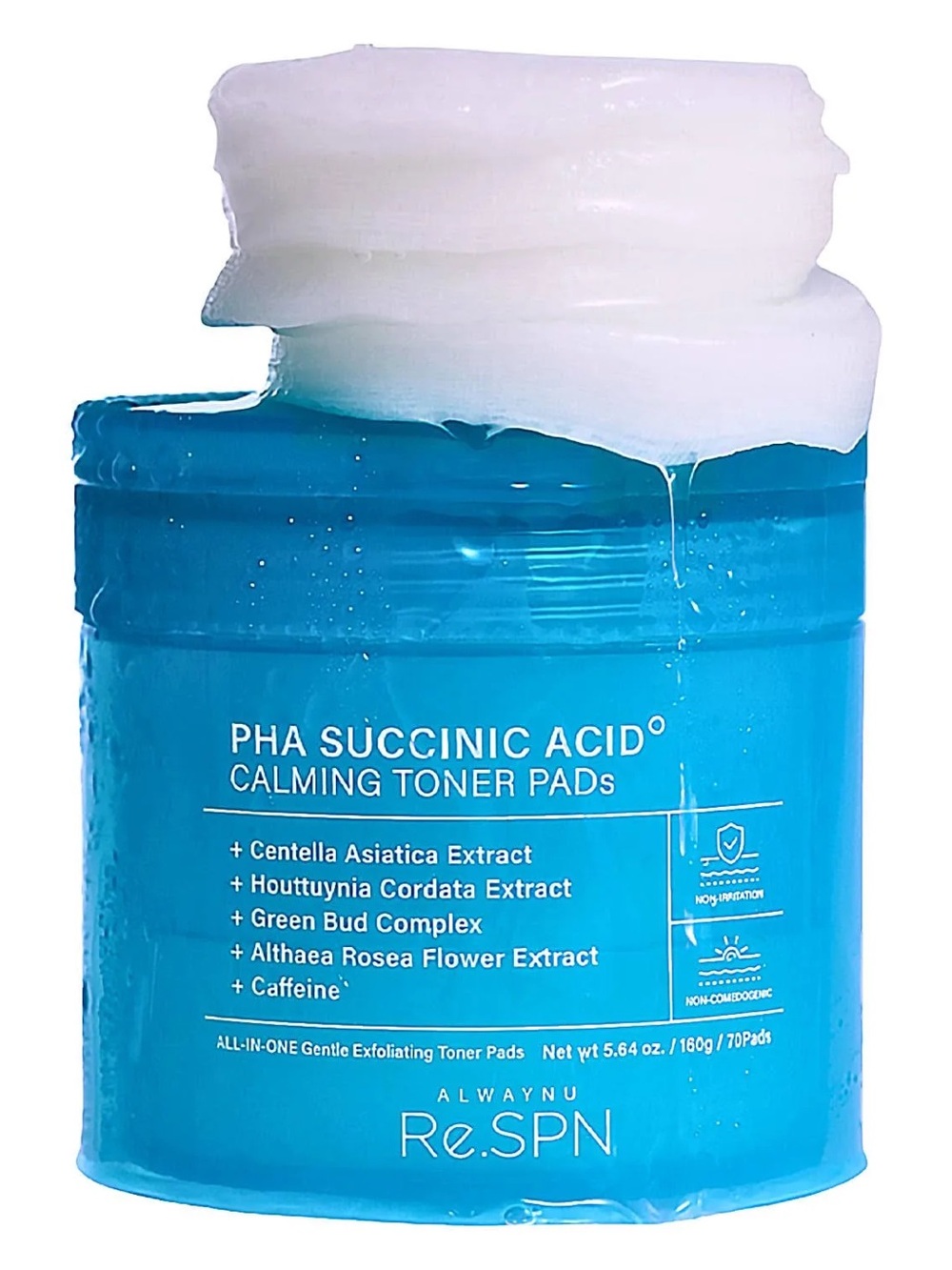 Re.SPN PHA Succinic Acid Calming Toner Pads